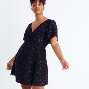 Madewell Cape Sleeve Mini Dress